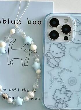 邦奥鸣蓝底猫适用于三星s25手机壳s24+/s23ultra/s22/s21F/s20plus保护套note20/s10全包a52a54A23A女新款IMD