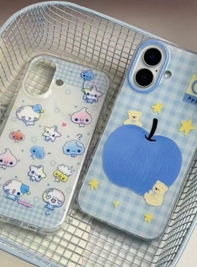 邦奥鸣蓝星星适用于三星s25手机壳s24+/s23ultra/s22/s21F/s20plus保护套note20/s10全包a52a54A23A女新款IMD