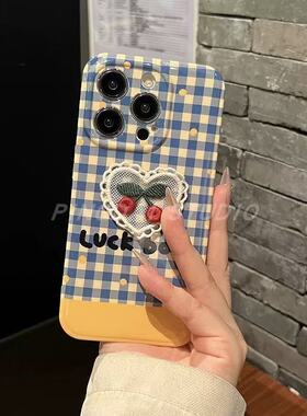 立体爱心樱桃适用于opporealme 15pro/13/12手机壳realmegt8pro6真我10neo7se/7x网红v60pro女vx50v70大眼睛