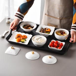 家用坐月子产妇专用碗盘月子会所中心一人食餐具 精致月子餐具套装