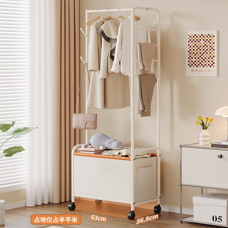 衣帽架落地卧室多层裤架可移动室内收纳置物架家用租房小型挂衣架