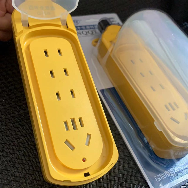 16A工程地拖插座无线插板耐磨插排防摔大功率排插开关拖线板工