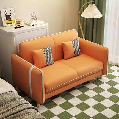 小户型沙发出租房公寓单人双三人位沙发北欧风卧室房间客厅小沙发