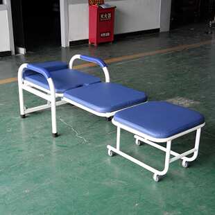 病房病人陪护椅病员陪伴椅陪护床钢制喷塑折叠陪护椅午睡休息椅