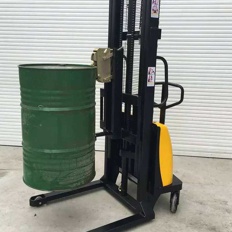 工厂价 电动油桶堆高车 插腿电动油桶倒料车 电瓶卸货升高车
