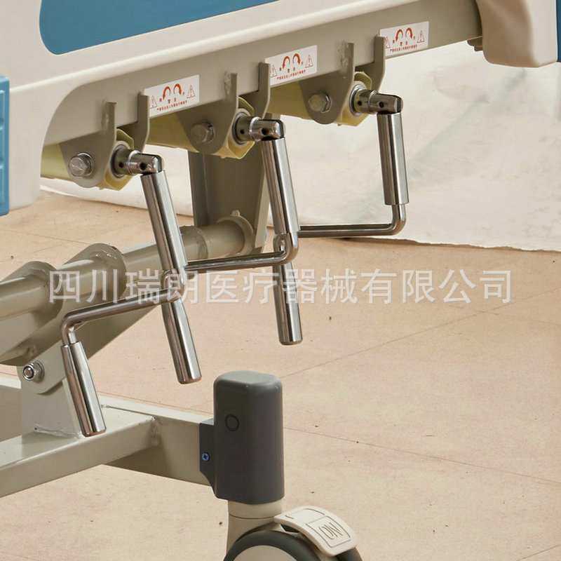 可移动多功能护理床单摇带轮单摇带杂物架三摇带轮手动两摇护理床