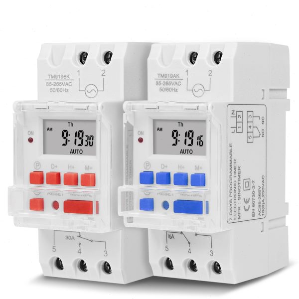 智能时控开关220V自动循环断电12V5V广告牌路灯定时器时间控制器