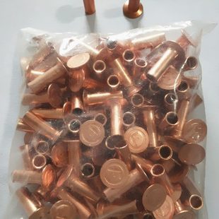 STR豪沃空心铁镀铜铆钉STR制动器铆钉螺丝 重汽货车刹车片铆钉