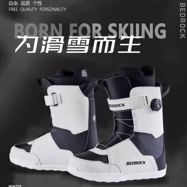 单板穿BO靴子防水款男A女滑雪装备滑雪鞋探宿者防滑滑雪钢丝快
