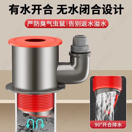 厨房下水管三通净水器洗菜盆下水道水槽排水防返臭神器多功能接头