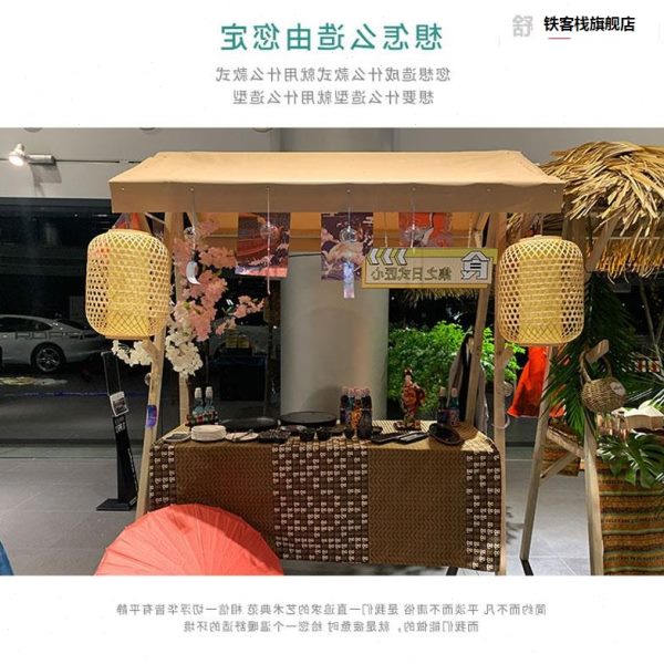 木质动架售集市棚移动外摊位商场货车户实木展示架活夜市摆摊神器