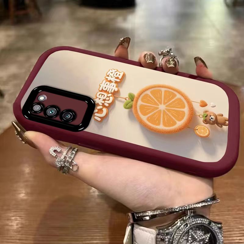 适用华为荣耀x10手机壳文字tel-anoo软硅胶honorx10保护套5g全包边防摔tel一an00a个性创意荣誉叉十卡通女款