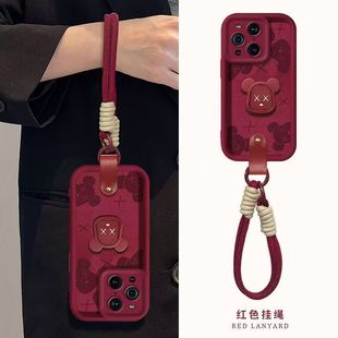 创意opopfindx3por卡通女款 oppo findx3手机壳可爱pedmoo软硅胶opfindx3pro保护套5g镜头全包防摔peem00个性