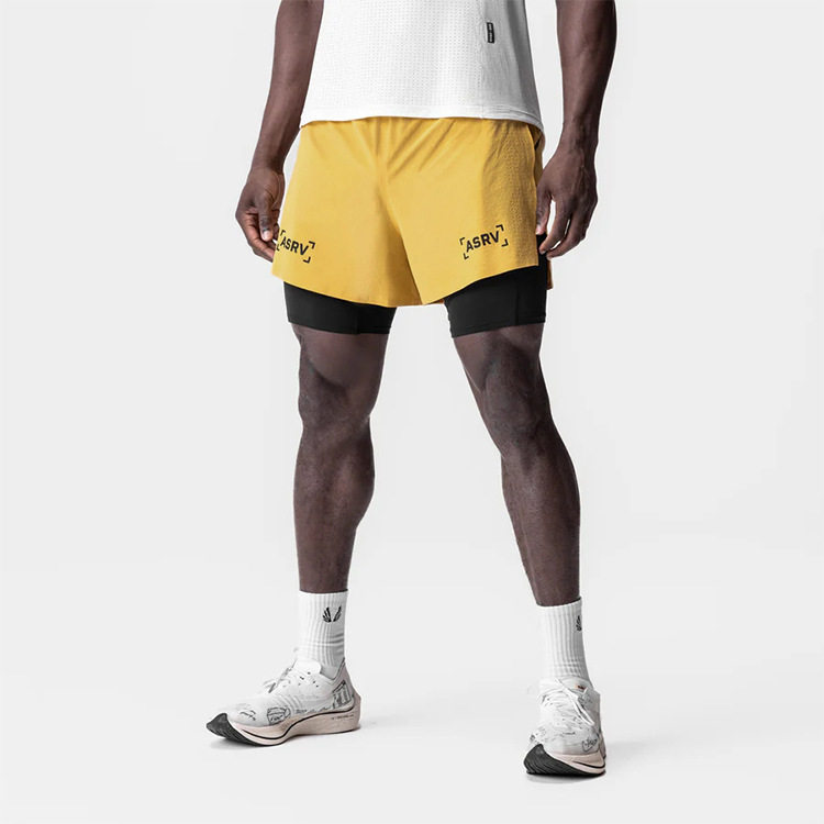 ASRV夏男运动短裤田径三分裤短裤训练裤高弹力专业速干田径跑步裤