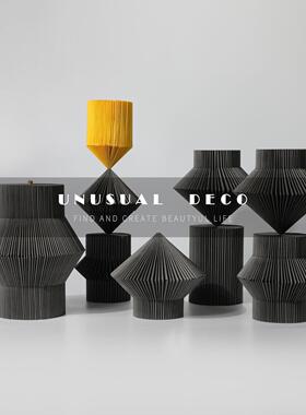 新中式现代创意折纸艺术桌面摆件售楼处样板房间客厅书房软装饰品