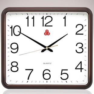 上海三五牌钟表挂钟客厅2025新款家用时钟挂墙石英钟现代简约方形