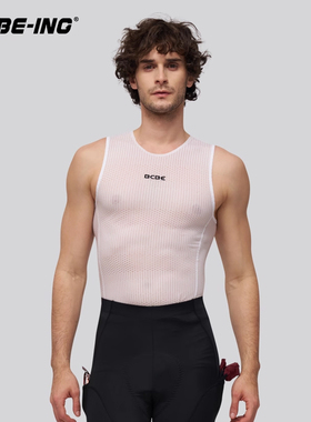 BCBE-ING公路车打底衫男士网孔透气排汗速干公路自行车骑行服背心