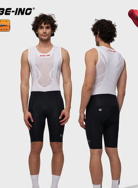BCBE-ING公路车双箭头坐垫200密度背带裤男士专业长途短裤竞技版
