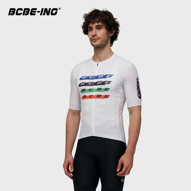 BCBE-ING骑行服短袖男士MITI轻薄面料透气速干公路自行车印花上衣