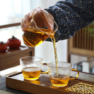 高级公杯 公道杯玻璃分茶器茶具配件茶海泡茶杯家用高端新款