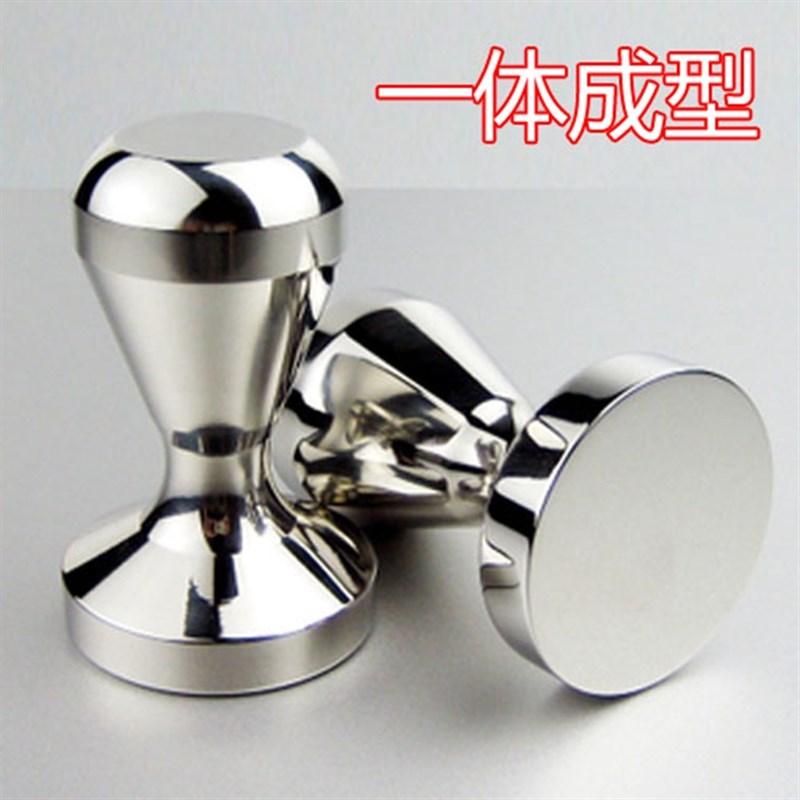 不锈钢压粉器咖啡压粉器49mm51mm57.5mm粉锤咖啡机手柄填压器
