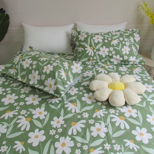 田园老粗布床单加厚小帆布被单12/15/18/2m双人睡单不起球