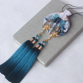 空谷幽兰香囊驱蚊手工饰空荷包袋古H风随身腰配流苏香包男女款