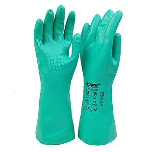 丁腈橡胶手套耐用防水防油防污耐酸碱溶剂防化工业天那水耐甲苯