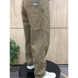 哈伦裤 直筒弹力牛仔裤 男士 休闲裤 百搭中年宽松小直角 老爹裤 春秋季