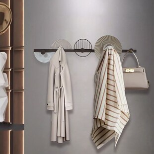 免打孔挂衣钩进门玄关轻奢创y意门后衣服挂钩入户门挂衣架壁挂墙