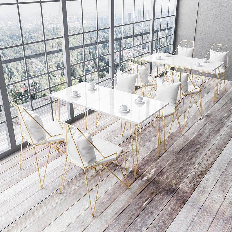 奶茶店桌椅组合小清新简约漫咖啡厅蛋糕甜品店西餐厅网红靠背椅子