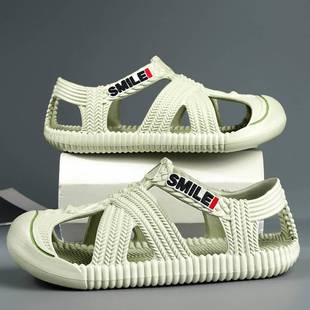 男士凉鞋2025新款越南沙滩鞋运动防滑手工编织草鞋夏天开车凉拖鞋