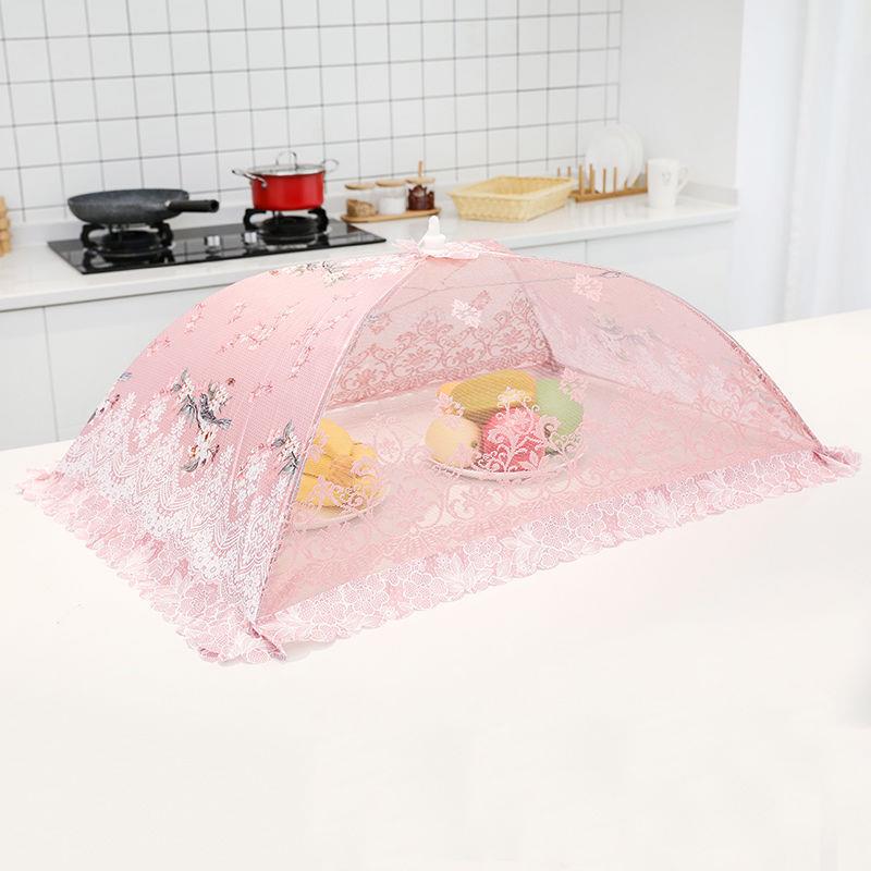 饭菜罩子桌盖菜罩可折叠餐桌罩剩菜食物罩菜盖子饭罩家用遮菜盖伞