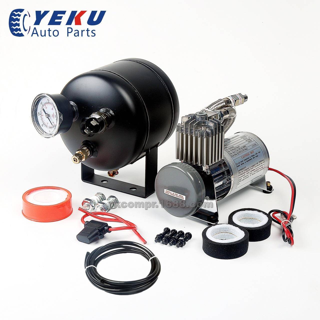 汽车改装气泵0.5加仑/0.5gal气罐12V车载充气泵150psi厂家热销