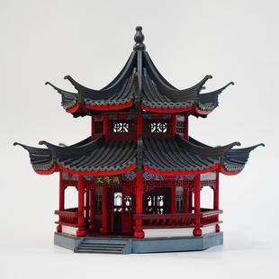 木制新中式古建筑吊灯吊饰挂件酒店名宿茶楼玄关装饰工艺成品摆件