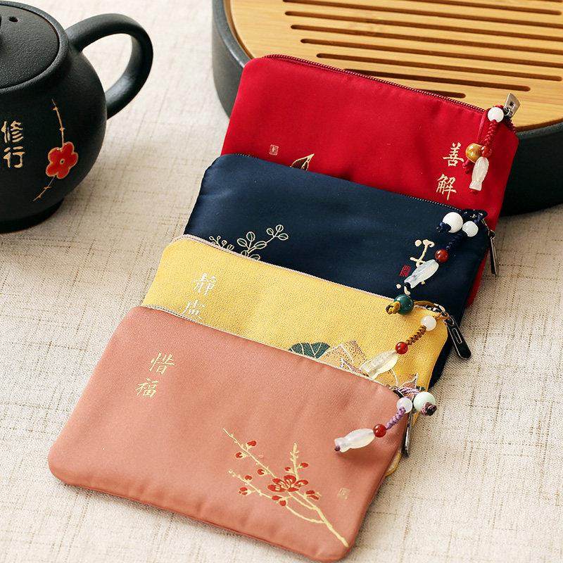 古风禅意手拿小卡包古典中国风小号创意零钱包手工随身复古小钱包,节庆用品/礼品,创意零钱包,淘宝优惠券,粉丝福利购,淘宝优惠卷