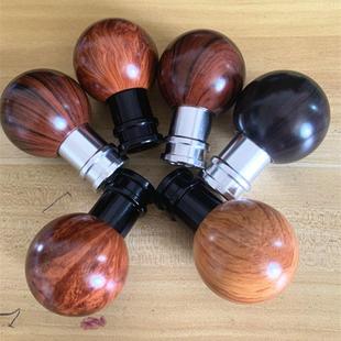 汽车排挡头改装桃木色纹排档杆手动挡桃木挂档球 改装球挡把波棍