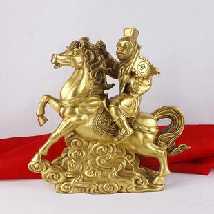 铜马上封侯铜摆件马上有钱家居装饰品办公室铜马上猴封侯拜相铜