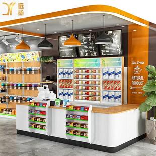 便利店收银台母婴店药店文具店收银台烟酒柜转角组合零食店收银台