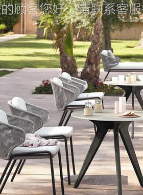 北欧户外阳组台休桌椅合别闲墅酒庭院藤SZD034椅茶几简约室店外藤