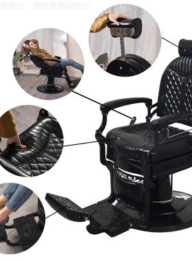 复古发椅重型美压发型椅液用于发型师纹理身沙龙美容水疗椅Z87101