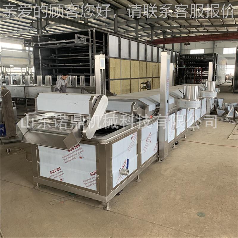 全自动格油炸油机链条式 可提升油炸机 诺纯油刮渣炸LYU机价 鼎机