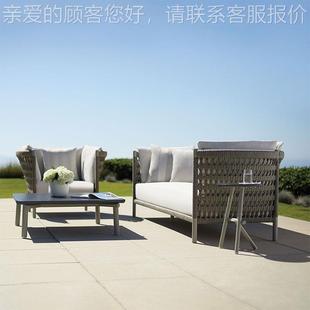 民厂家直供别北欧户外沙发柚木庭院墅休闲藤椅酒863店台宿露藤编