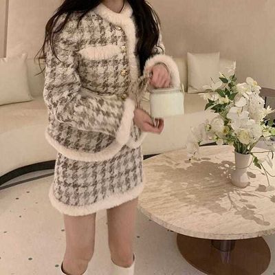 小香风套装女名媛秋冬款