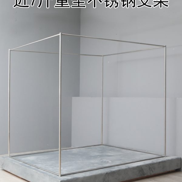 加粗加厚不锈钢坐床蚊帐支架管杆子 拉链方顶蒙古包学生单双人架