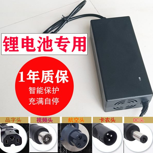 电动滑板车希洛普哈雷代步车代驾车锂电池充电器48v36v24v42v通用