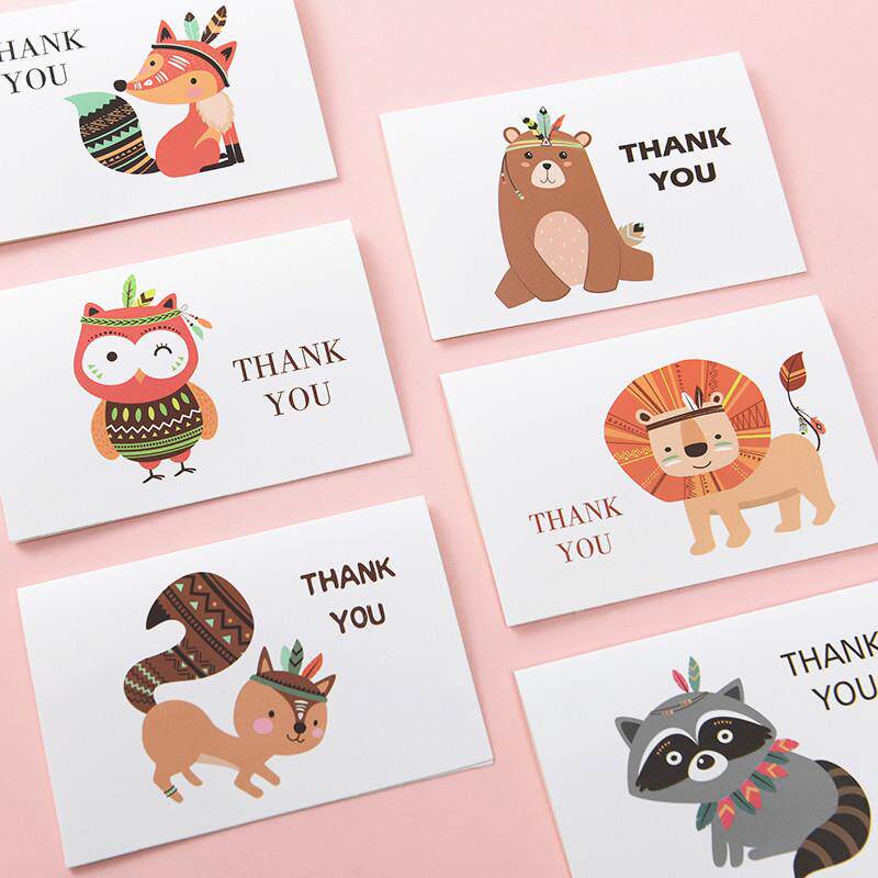 韩国创意可爱卡通祝福贺卡儿童节日生日感谢留言礼品小卡片邀请函