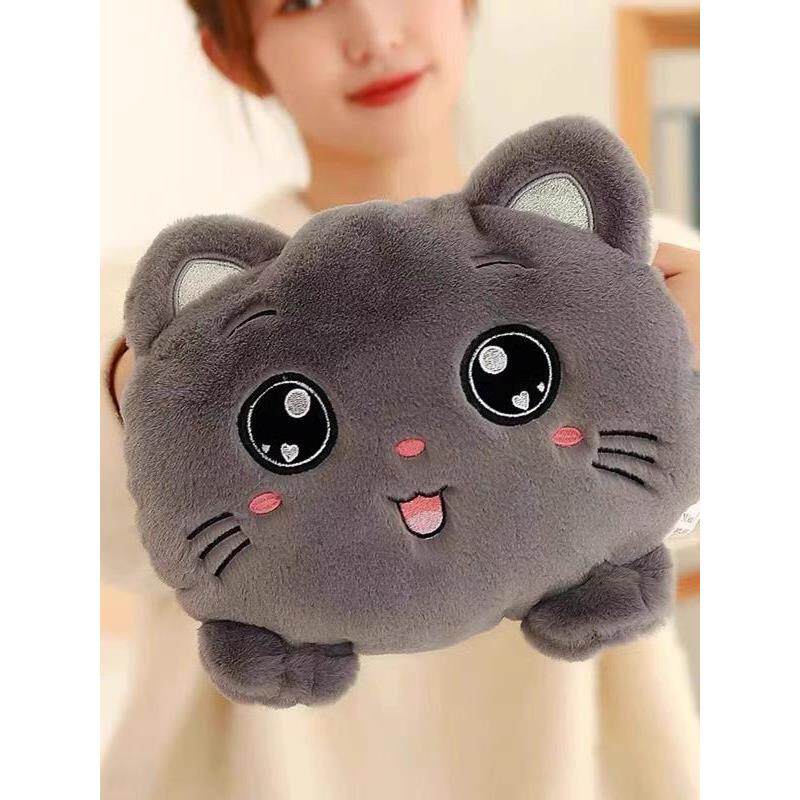 热水袋充电防爆可爱女生用冬天敷肚子暖宝宝毛绒可拆洗卡通暖手宝