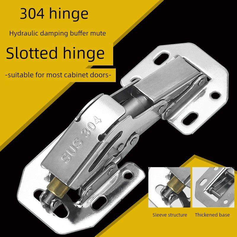 304不锈钢免打孔铰炼橱柜免开槽阻尼液压缓冲柜门衣柜飞机合页,基础建材,铰链,淘宝优惠券,粉丝福利购,淘宝优惠卷