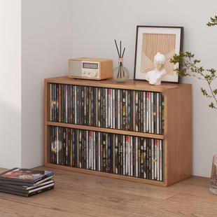 实木防尘CD架DVD收纳盒碟片柜ps4游戏光盘整理架蓝光碟黑胶碟片架